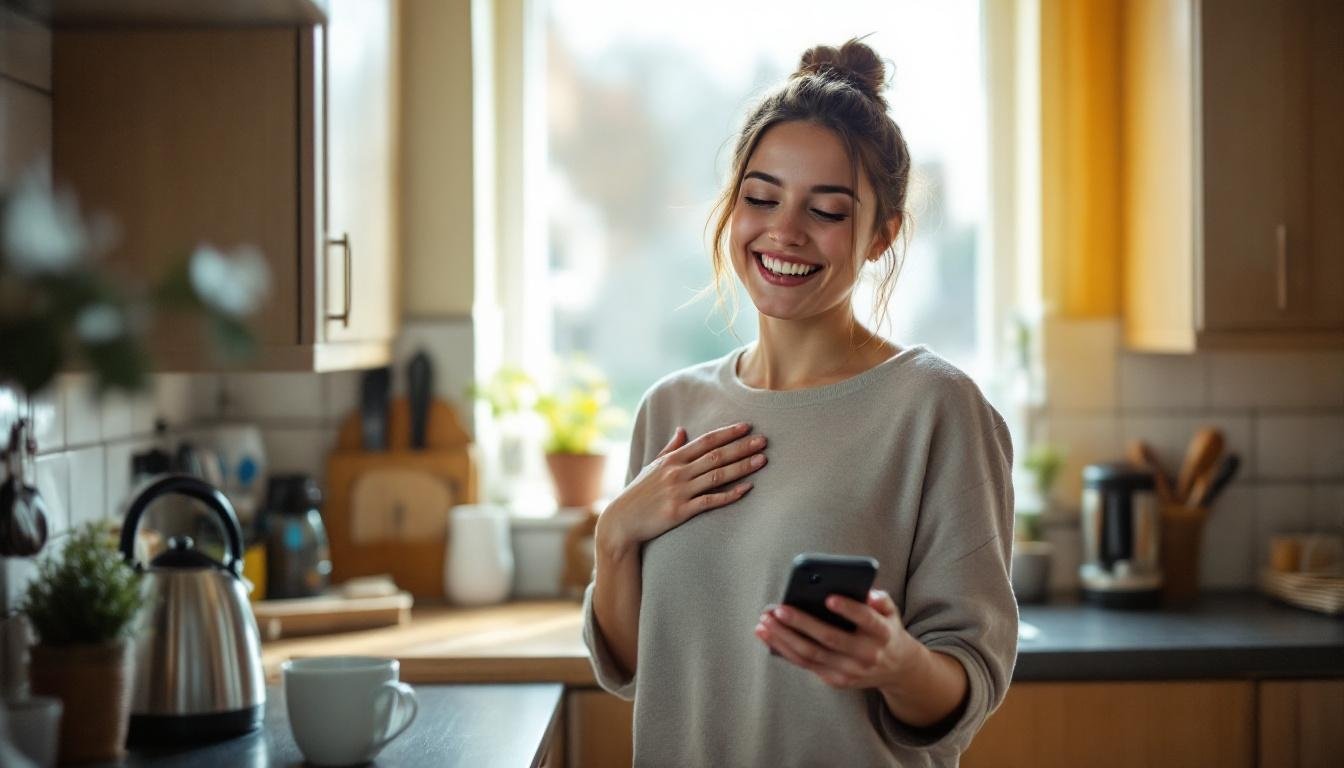 The good news moment